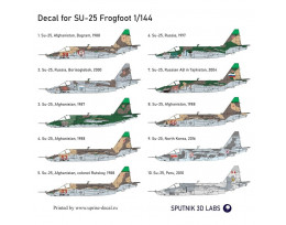 Su-25 1/144 Uprise Decal 